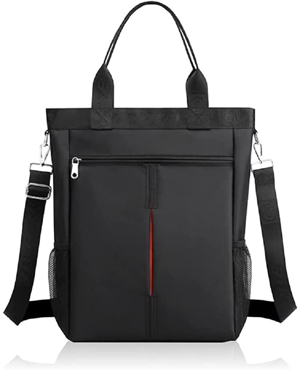 

Tote Bag Shoulder Bag Large Capacity A4 Water Repellent Business Work Vertical Bag [zhongningyifeng] Men s (L) чорний