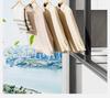 Aluminum Balcony Clothes Drying Rack with Snap-On Anti-Theft Clips for Window Frames - No Drilling Needed