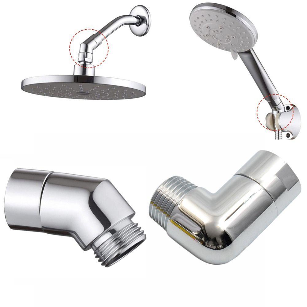 Duschwinkeladapter, Duscharmverlängerung, Winkelgelenk, Duschverbinder, praktisches Zubehör für Badezimmer-Sprinklerdüsen