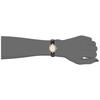 Fieldwork Women's Analog Ellipse Watch with Gold Leather Strap, Black (JN003-5)