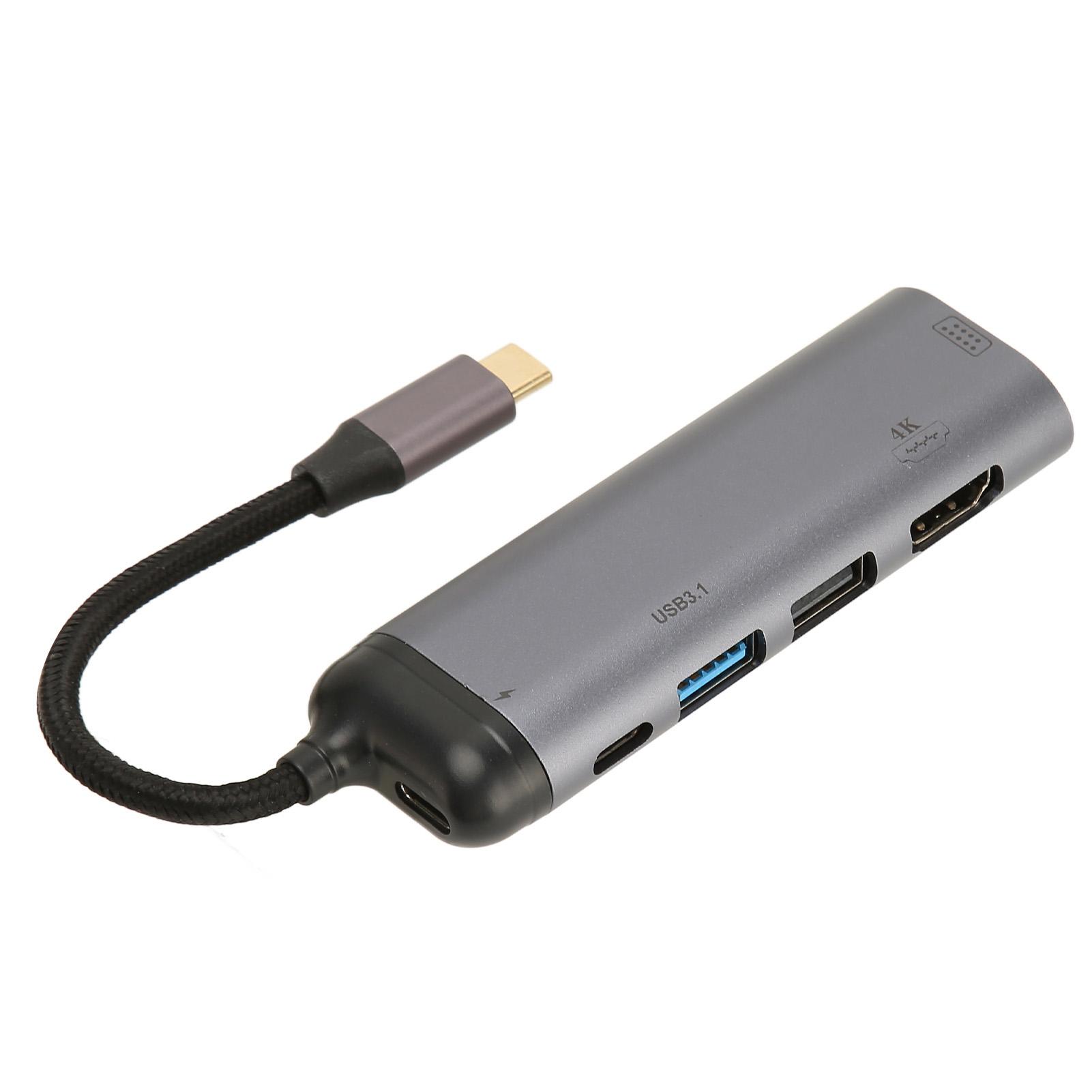 

Type C Docking Station Multifunctional Type C to PD100W USB3.1 USB2.0 Type C2.0 4K Type C Hub for