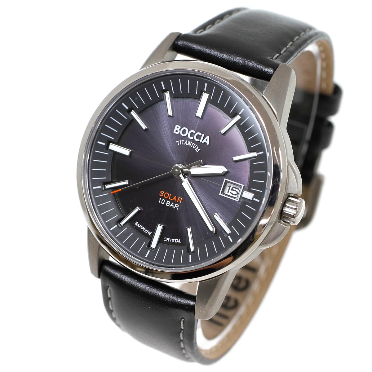 

Годинник чорний [Boccia Titanium] 3643-02