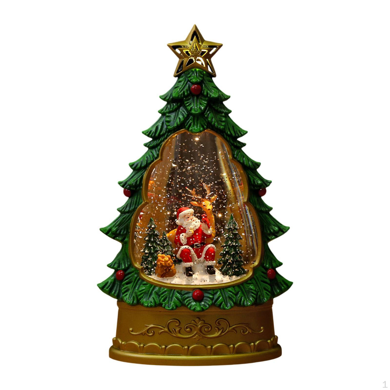 

Рождественский шар со светом и музыкой для украшения центра стола Santa and Reindeer