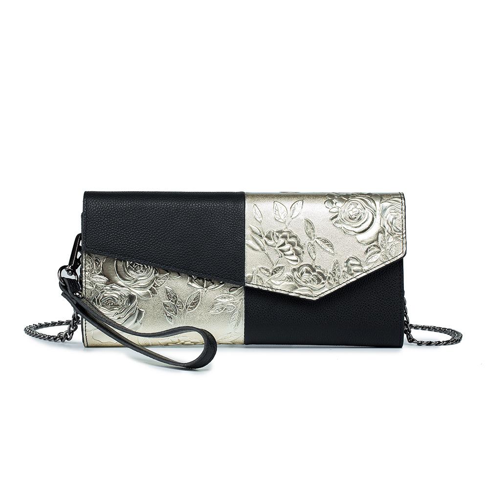 Temperament clutch bag celebrity bag dinner trendy new Internet celebrity clutch bag female personality shoulder oblique span bag flowers 5835₽