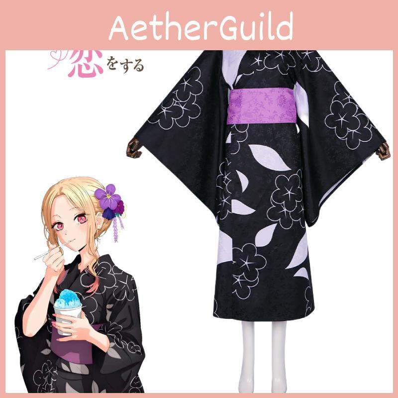 Halloween Cosplay Costume Adorable Kimono Dress For Role Play Anime Fans