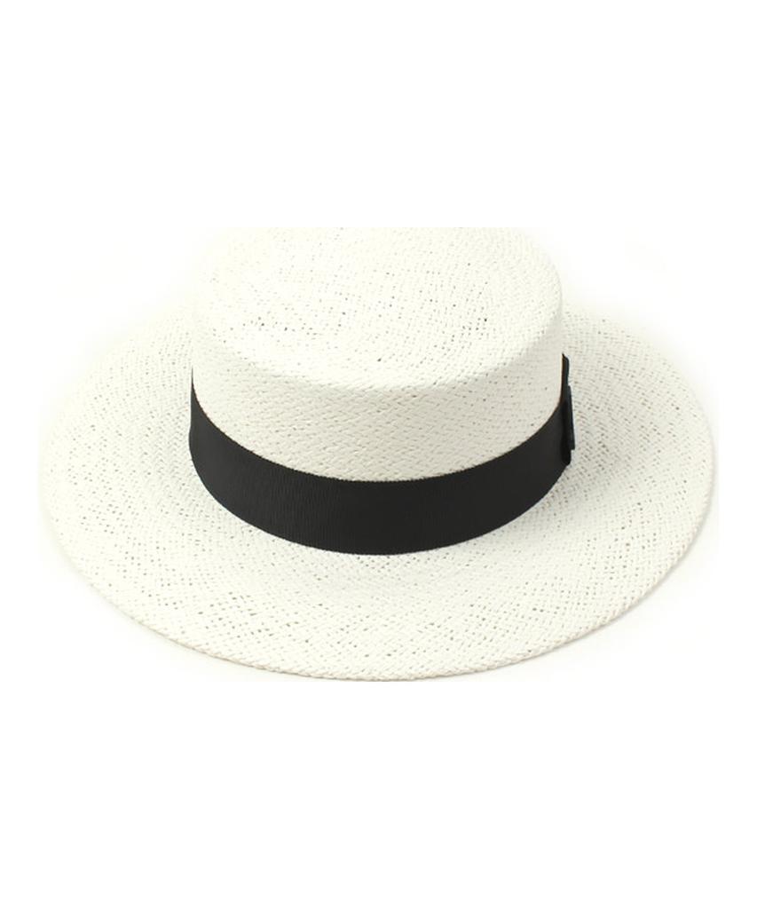 Yunibeosyeolkemiseuteuli Black Line White Panama Hat Panama Hat