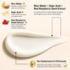 Sunscreen Cream Gel SPF 60+ PA++++ with Rice Water, Kojic & Red Raspberry Seed Extract | Lightweight Daily Face | Broad Spectrum UV Protection |