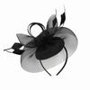 Feathers Mesh Fascinator Hat Exquisite Hairbands Vintage Veil Hat Headwear  Wedding