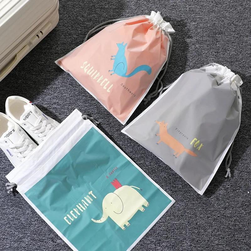 1PC Plastic Storage Drawstring Bag Waterproof Storage Bag Travel Storage Bag Wet Clothes Swimsuit Pouch