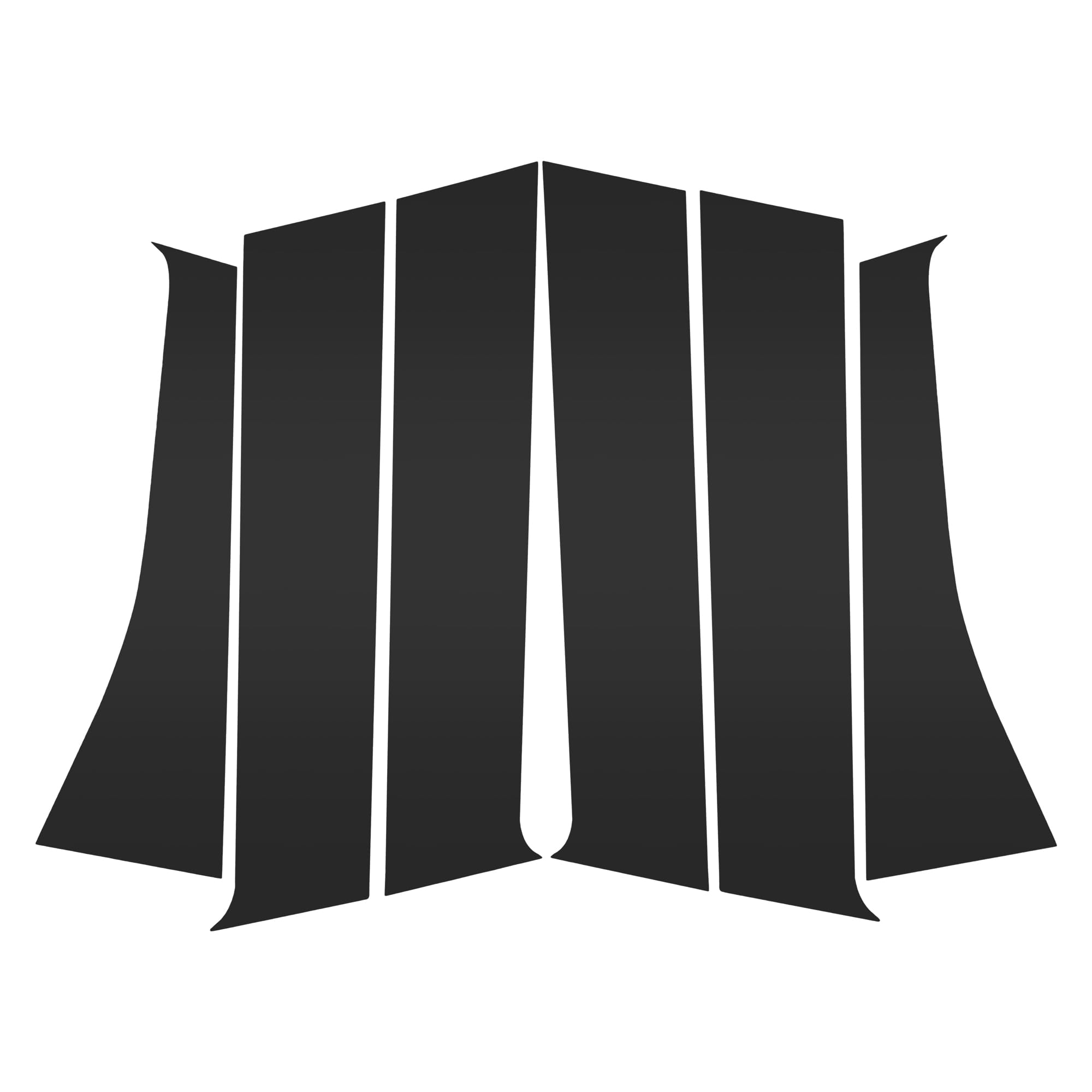 

ABSOPRO Door Pillar Window Trim Stickers for Pillar Door Outer Exterior Compatible with Mitsubishi Outlander Anti-Scratch Posts, Covers, Black,