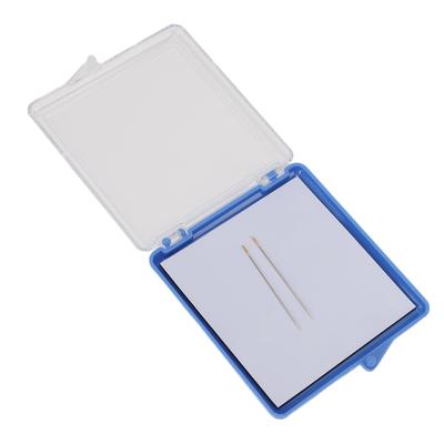 Magnetic Sewing Needle Case Transparent Cover Knitting Pin Organizer Plastic Storage Box with 2 Needles