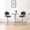 Bar Stools Set of 2 Brown Faux Leather