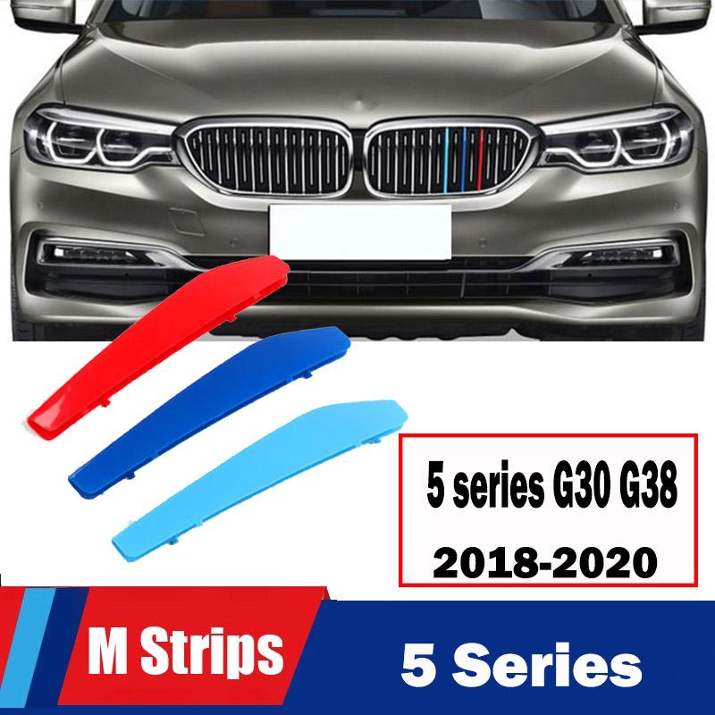 MLKK4 M Power Front Grille Trim Strips For BMW X1 X2 X3 X4 X5 X6 X7 F48 F49 E84 F39 F25 F26 G01 G02 F15 E70 G05 F16 E71 E72 G07 Z4 E89