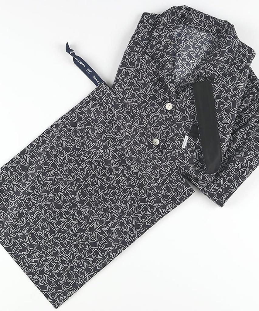 Wacoal RELAX SLEEP Sleep Science Short Long Cotton Satin Science x YDT105 BL M & Pajamas, 5/8 Sleeve, Sleeve, Pants, 100% (Main Body), [Sleep