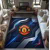 Tappeto in Flanella Stampato Manchester United Antiscivolo Morbido Poliestere Tappeto per Pavimento Tappetino Decorativo per Interni per Camera da Letto Soggiorno Divano