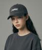 LEADEN Vintage Washed Calligraphy Ball Cap [Charcoal]