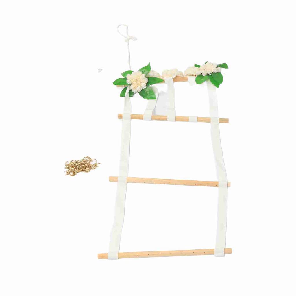 Hairpin Storage Organizer Rustic Flower Hanging Hair Accessories Holder Bedroom Wall Hanging Decor