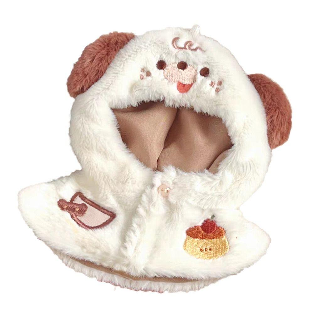 Multicolor Cartoon Animal Cloak Cartoon Dog Koala Doll Plush Hooded Shawl  Cotton Stuffed Dolls