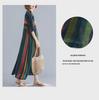 2023 Summer Plus Size Striped Short Sleeve Dress