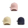 Snow Lotus Embroidered Cotton Baseball Cap With Sun Protection For Casual Women
