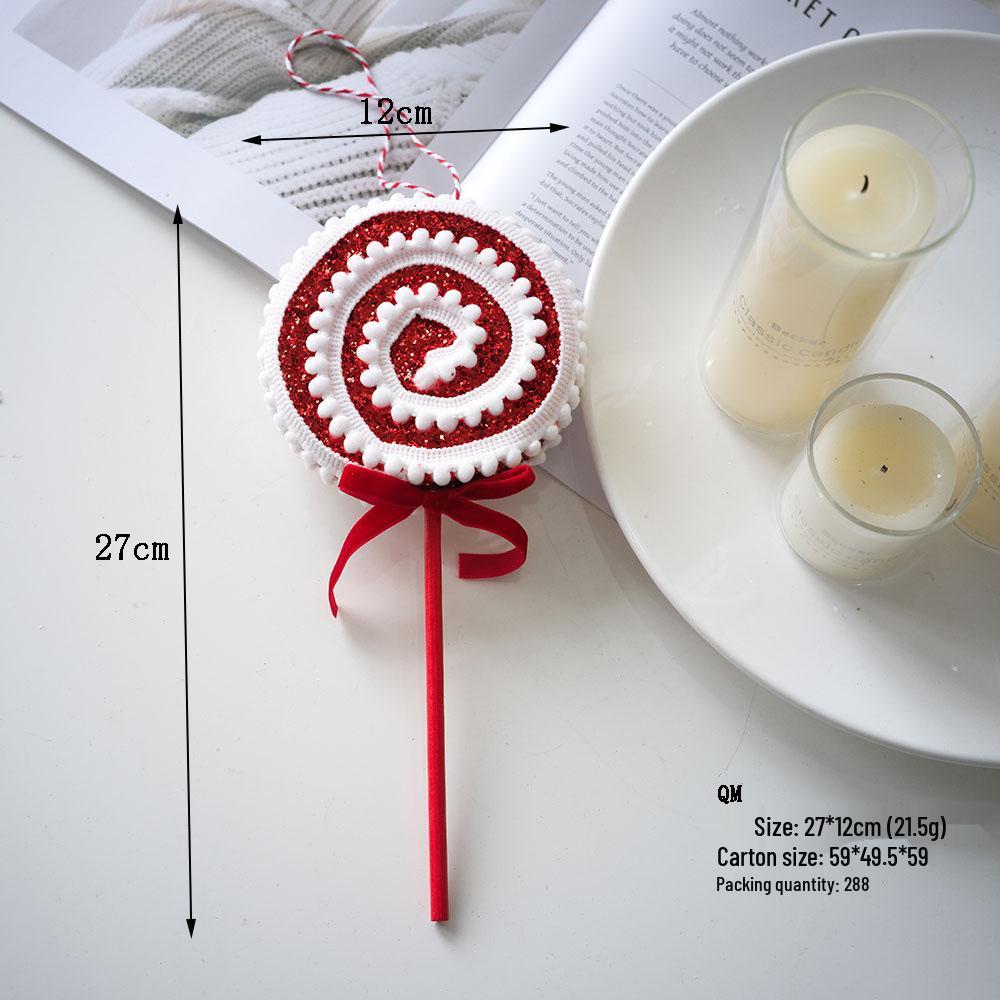 Red & White Candy Cane Ornaments, Christmas Balls, and Decorations Set