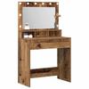 Vintage style Makeup Table with Shelf 75.5 x 41 x 135 cm Particleboard