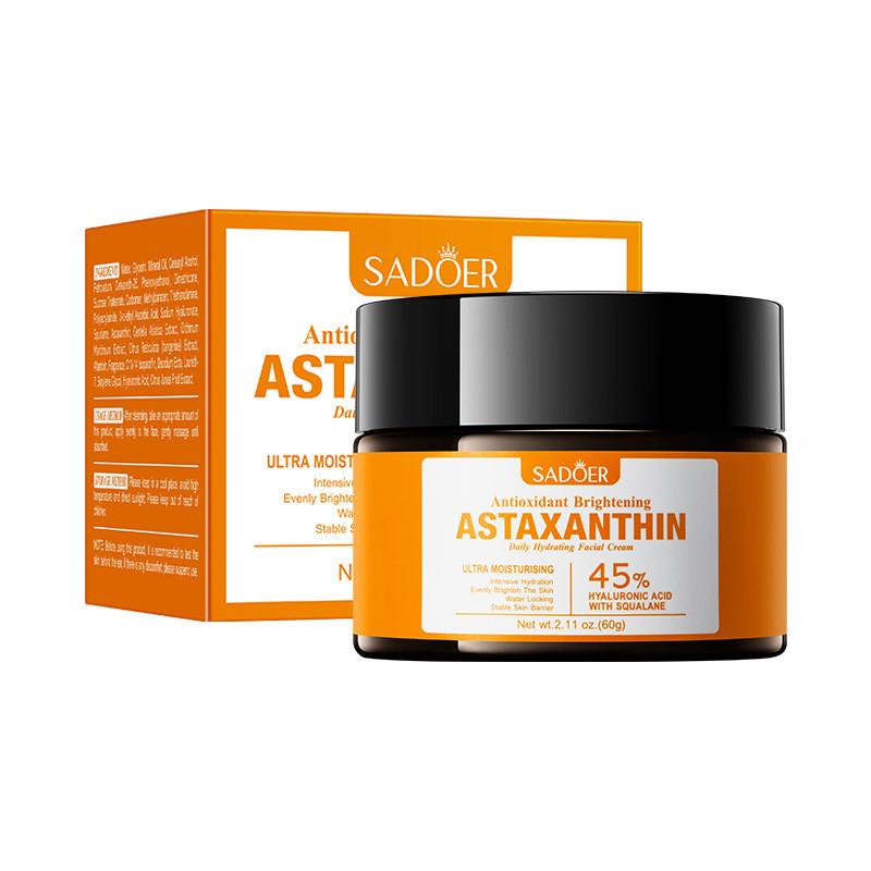 

Sadoer Antioxidant Astaxanthin Brightening Moisturizing Cream Luxurious Hydration 60g