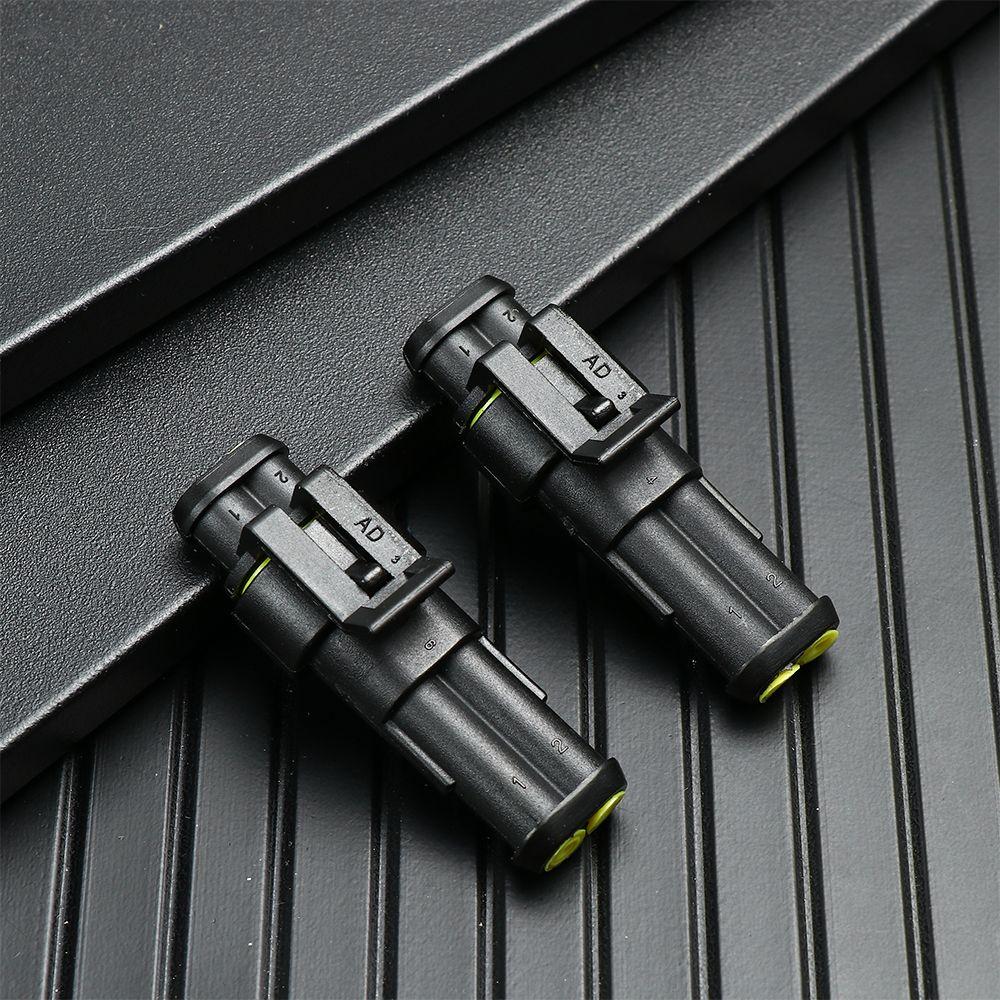 5/10er-Set Hohe Qualität Für Elektroautos Versiegelt 12V 2-Pin Automobilsteckverbinder Stecker und Buchse Elektrischer Draht