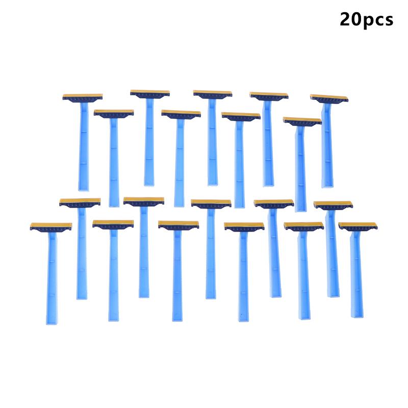 

10/20 шт. 1 лезвие одноразовый бритвенный набор санитарная бритва для подмышек бритье волос на теле пластиковая расческа головка женская бритва