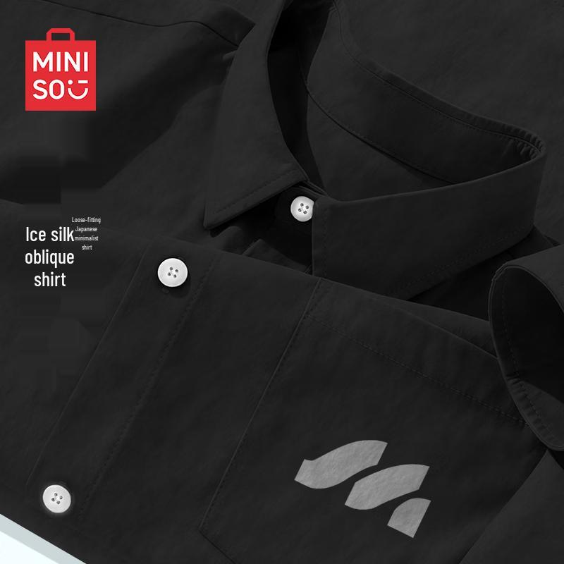 

MINISO Men s Ice Silk Long-Sleeve Shirt M