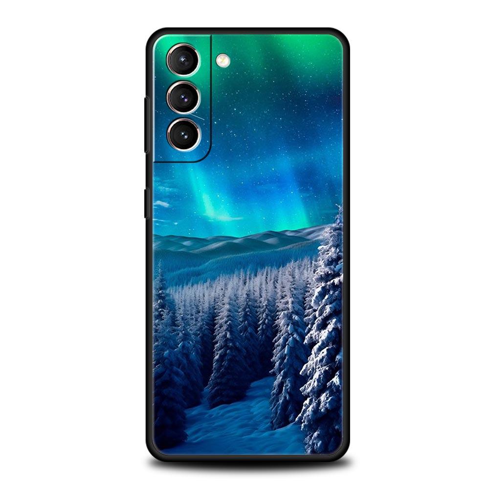 

Красивые северные сияния Чехол для телефона Для Samsung Galaxy S24 S23 S22 S20 Ultra S21 FE 5G S10 S9 Plus S10E S8 Мягкий силиконовый чехол Samsung S10 Plus
