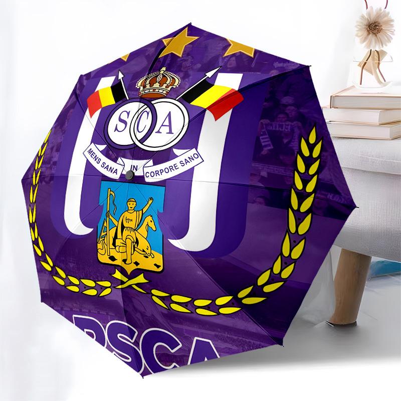 RSCA, Badge- Automatic Opening and Closing, 8-rib Structure Portable Umbrella, Suitable for Men and Women in All Seasons - Perfect Gift for