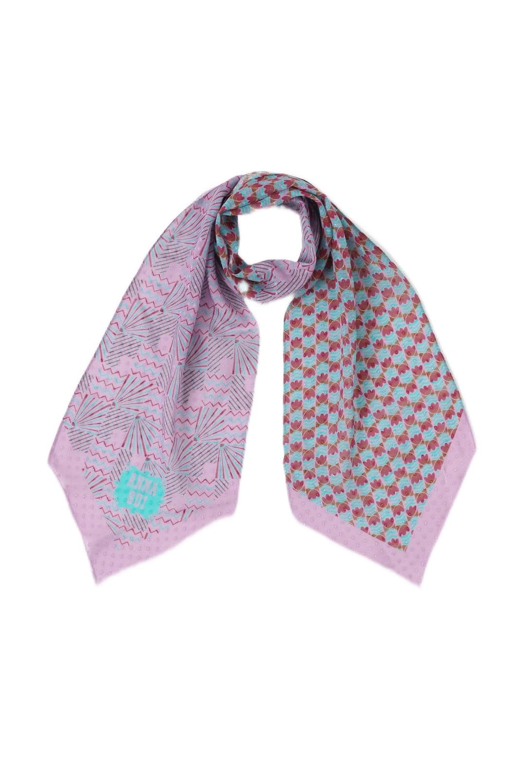 

Anna Sui Silk Narrow Scarf Geometric [ANNA SUI] -
