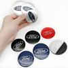 4Pcs 65mm 60mm 56mm Car Wheel Hub Center Cap Stickers Badge Emblem Decal Accessory For Fiesta Mondeo J297 Fusion Explorer Escape