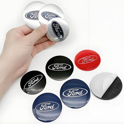 4Pcs 65mm 60mm 56mm Car Wheel Hub Center Cap Stickers Badge Emblem Decal Accessory For Ford Fiesta Mondeo Fusion Explorer Escape Xe66