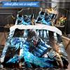 Powerful Warrior Kombat 3pcs K-pop Music Group Bedding set,Ideal for Bedroom, Dormitory,Including Duvet Cover And 2pcs Pillowcases,Fan Gifts