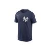 Nike Juan Soto New York Yankees Fuse Letter Number Print Ribbed Crew Neck Knit Short Sleeve T-Shirt Men Tops Navy-Blue N19944BNK9-29E