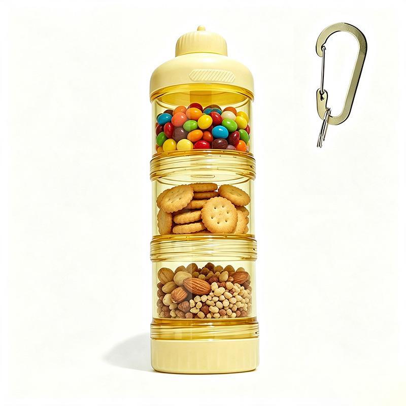 Protein Powder Dispenser Box With And Box For Food Storage Food - Grade Pc, Suitable For Gym Exercise Transparent