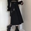Niche Japanese Style Strappy Utility A-Line Maxi Skirt for Women - Summer Petite Cool Girl Design