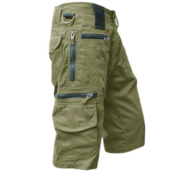 Pantaloni corti impermeabili da uomo per esterni Pantaloncini da uomo Pantaloncini cargo multitasche ad asciugatura rapida Pantaloncini estivi da esterno Pantaloni dritti casual