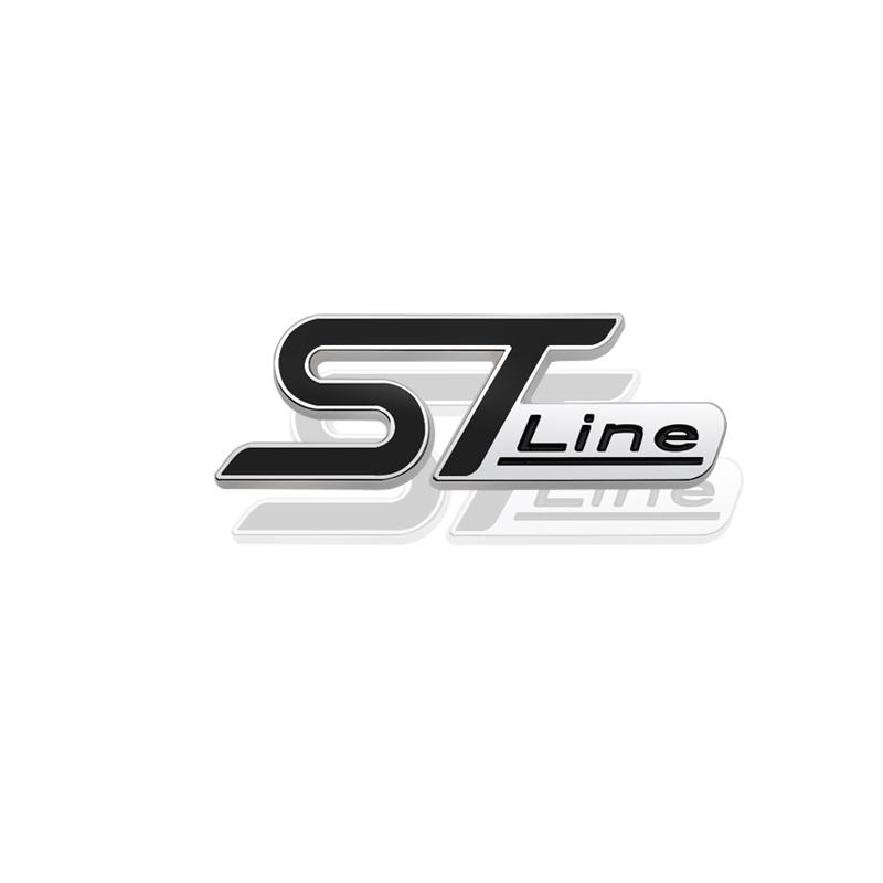 3D ST LINE Grille Emblem METAL Rear Trunk Car Badge sticker For Ford Focus x 2 3 FIESTA Kuga ESCAPE Vignale Mondeo EcoBoost
