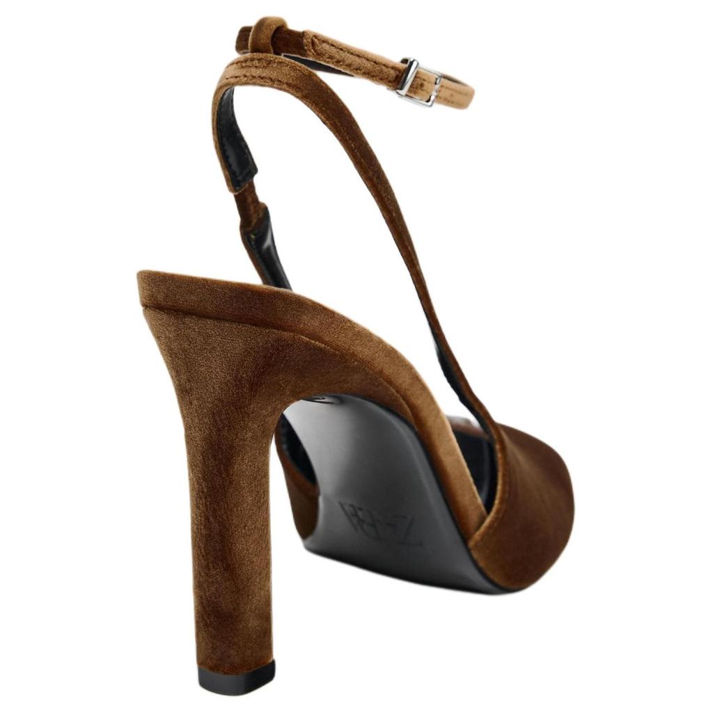 Zara Elegantní Minimalistické Módní Vysoké Podpatky Dámské Boty Hnědé 13244410-38