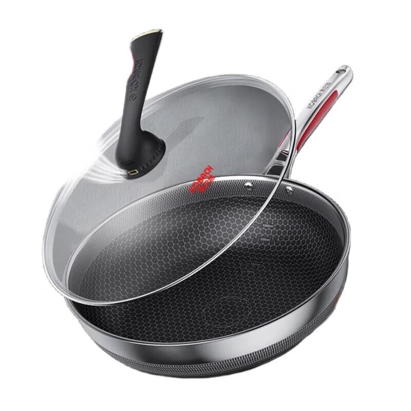 Kambach 5-е поколение 30 см Сотовая Вок из нержавеющей стали