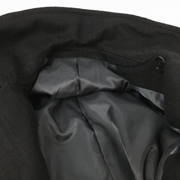 TK TAKEO KIKUCHI Wool Short Pea Coat Black Size L(USED)