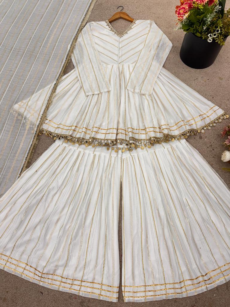 Ready To Wear Salwar Kameez Indian Bollywood Party Wear Designer Sharara Set Wedding Wear