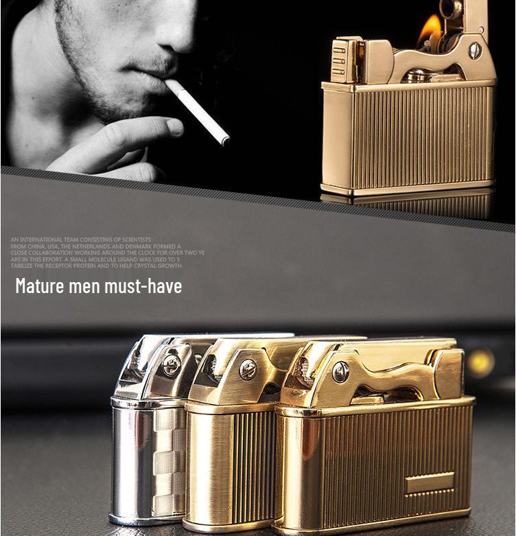 JOBON ZB612 Retro Kerosene Lighter with One-Key Ejection and Engraving