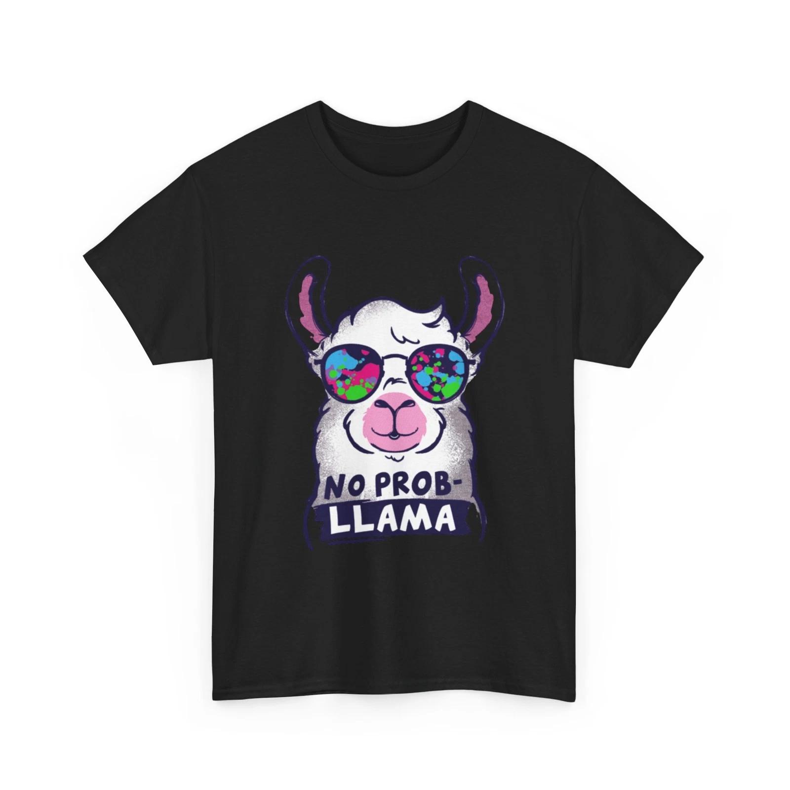 Llama T-Shirt | No Problem Shirt | No probllama Shirt M