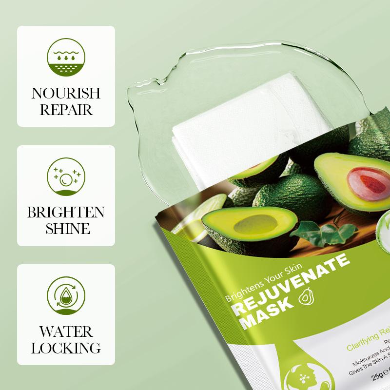 Avocado Clarifying Tender Mask Moisturizing Collagen Firming Mask Improves Rough Skin Eliminates Wrinkles and Oil Control