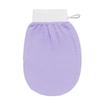 Black Double-Sided Exfoliating Mitt: Fine & Coarse Sand for Painless Mud Removal, Back Scrubbing, and Shower Massage.