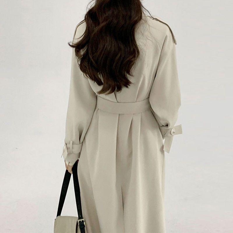 2025 New Korean-Chinese Petite Mid-Length Trench Coat for Women - Spring/Autumn Fashion Trend